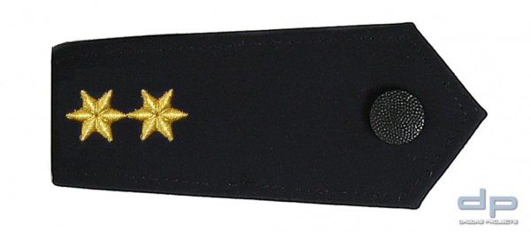 Polizei Schulterstücke blau 1 Stern gold mit Eichenlaub 1 Paar ps34