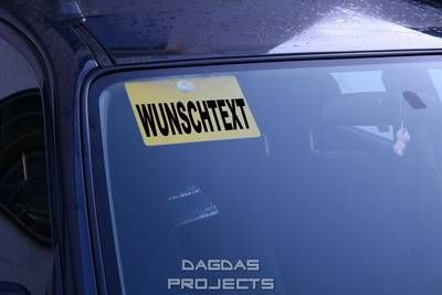 Warnschild Kennzeichnungsschild mit Wunschtext 20x15cm Farbe: Gelb