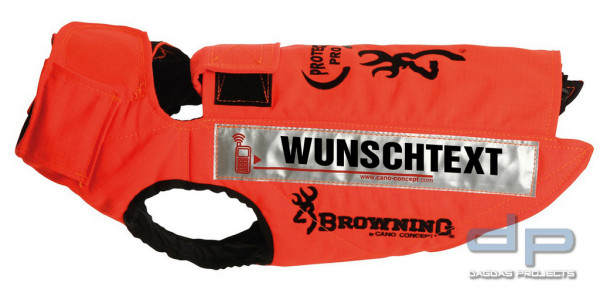 BROWNING Hundeschutzweste PROTECT PRO mit Wunschtext