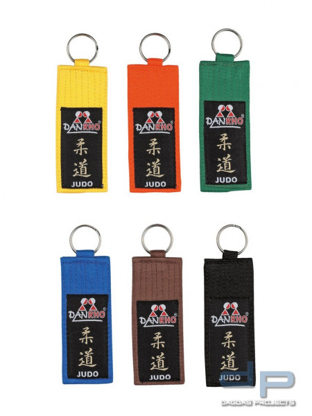 DANRHO Schlüsselanhänger Kyu-Grade JUDO in verschiedenen Farben