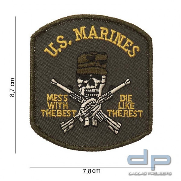Emblem Stoff US Marines (Totenkopf)