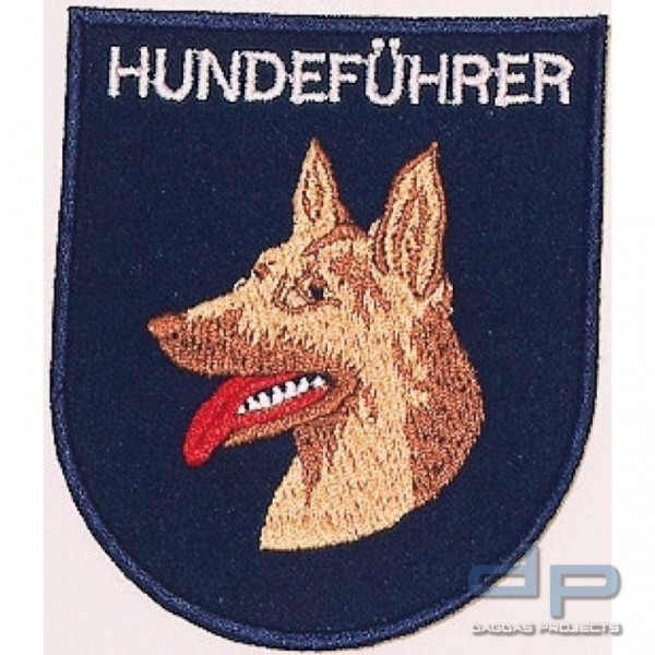 Hundeführer Stoffabzeichen aus 100% Polyester