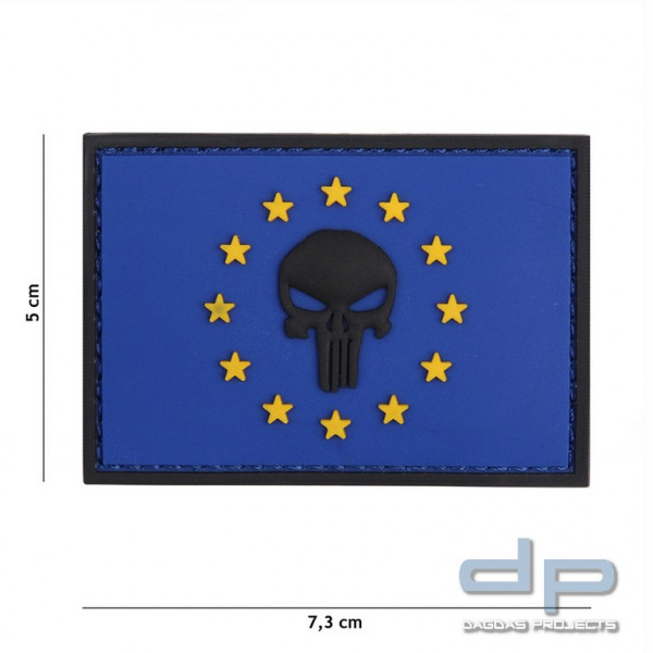 Emblem 3D PVC Punisher EU Blau