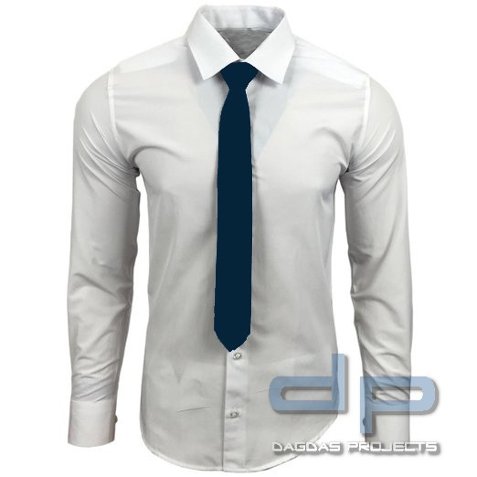 Krawatte mit Gummizug Farbe blau ohne Aufdruck