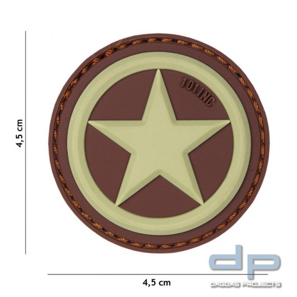 Emblem 3D PVC USA Stern Coyote