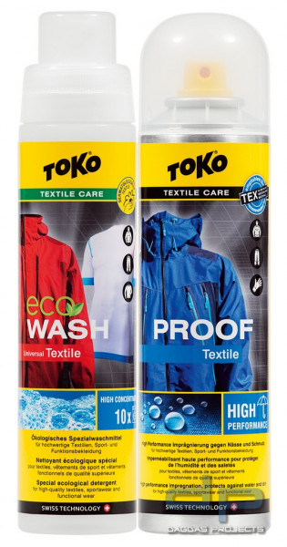 Toko Duo-Pack Textile Proof &amp; Eco Wash Textile 2 x 250 ml