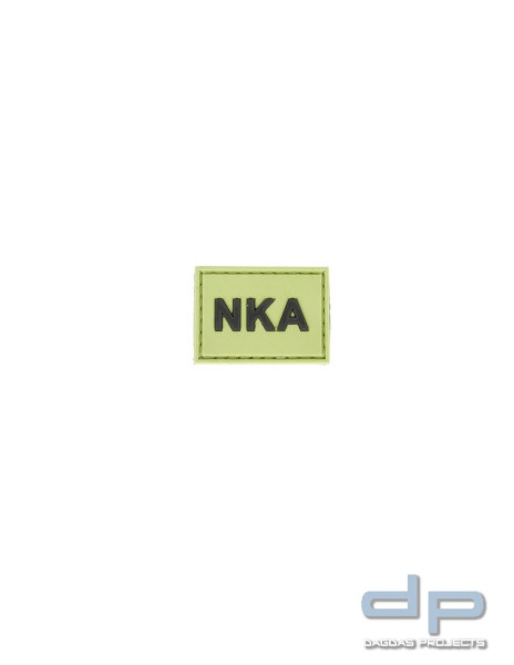 Klettabzeichen NKA - gummiert, 35x25 mm