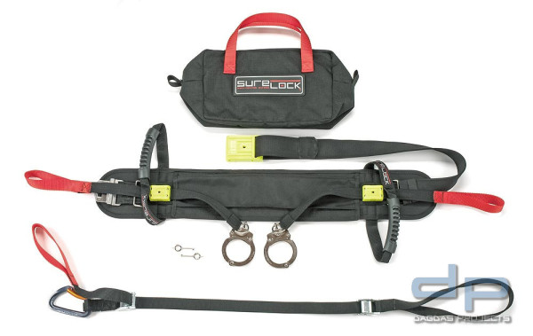 SureLock Gefangenengürtel Standard Fussschlaufe mit Karabinerhaken