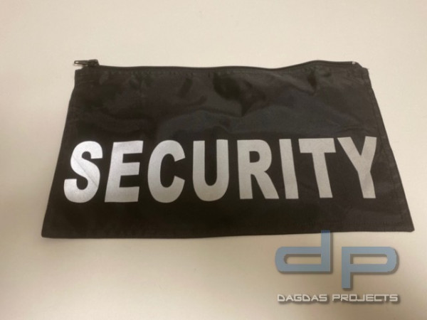 Rückenpatch &#039;&#039;SECURITY&#039;&#039; mit Standard Reißverschluss in Navy und Schwarz