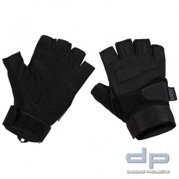 Tactical Handschuhe,"Protect", ohne Finger, schwarz