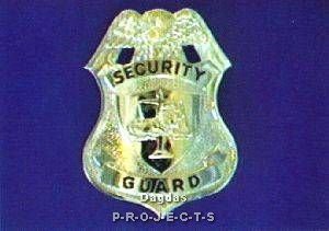 Metallabzeichen - Security Guard
