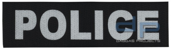 Schriftzug Klein/Klett POLICE Maße 13 x 3,5 cm