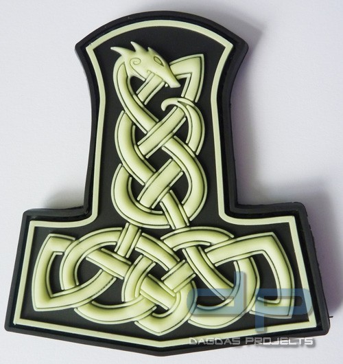 Rubber Patch Dragon Thors Hammer