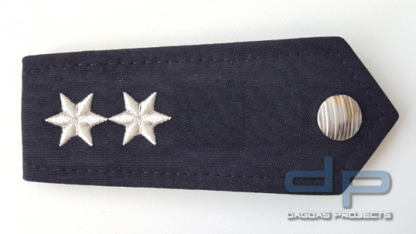 Schulterklappen:2 Balken,5 mm.Silber.Paar 