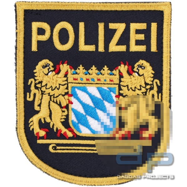 GESTICKTES ABZEICHEN ZUM AUFNÄHEN POLIZEI BAYERN