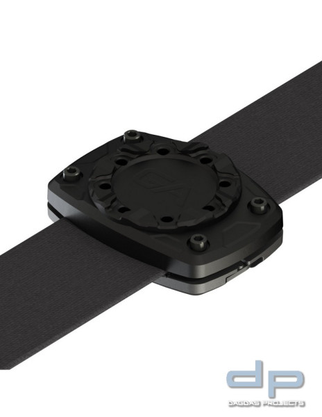 Guardian Angel(TM) verschraubbare Klemme mit Magnetbasis, für Gurte bis 38mm in Schwarz