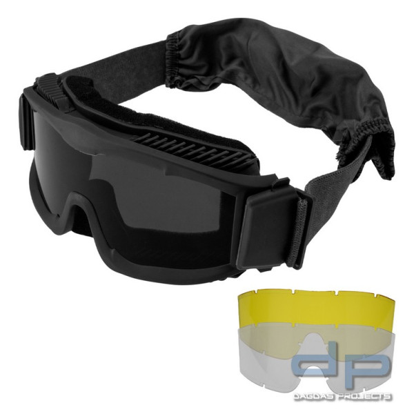 Emerson Gear Anti Fogging Tactical Goggle (Einsatz Brille Set) in Schwarz und Dunkeloliv