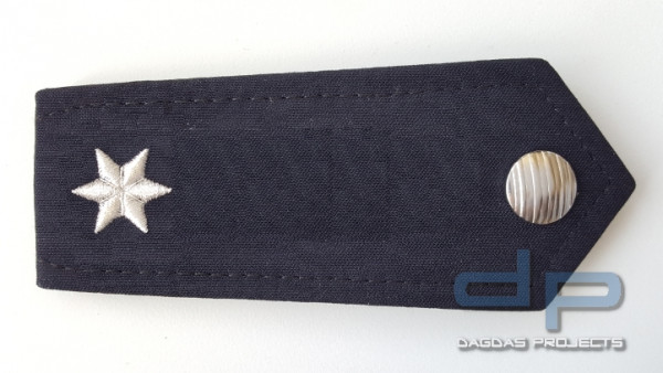ps21 Polizei Schulterstücke blau 1 Balken gold mit 1 silber Stern 1 Paar 