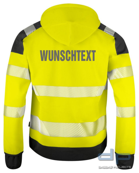 Projob 6110 Kapuzenjacke EN ISO 20471 Klasse 3/2 in versch. Farben mit Aufdruck nach Wunsch auf Brus