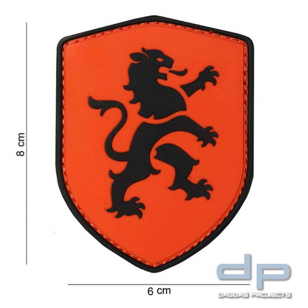 Emblem 3D PVC Löwe orange
