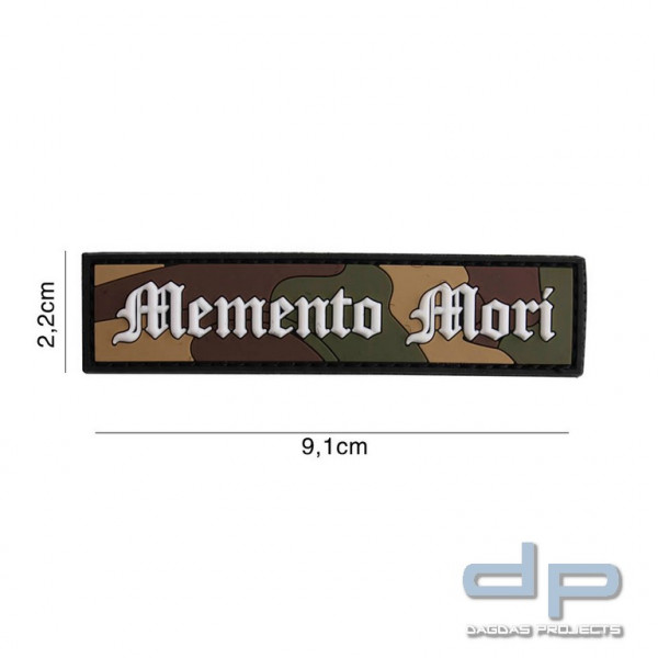 Emblem 3D PVC Memento Mori (streifen) woodland