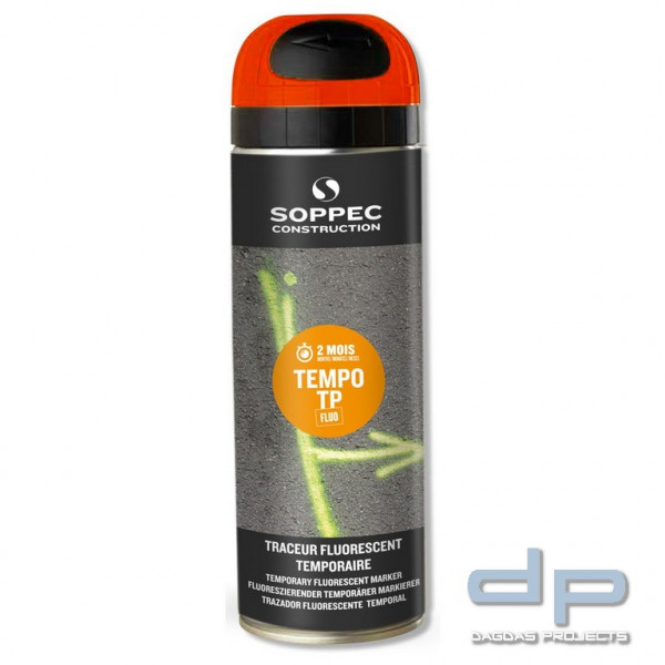 Soppec Markierfarbe Tempo TP, Inhalt 500 ml, orange VPE 12