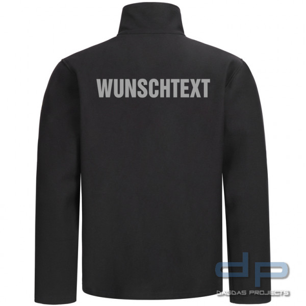 Brunnirok Schnittschutz-Jacke Hamburg mit Wunschaufdruck in reflex silber