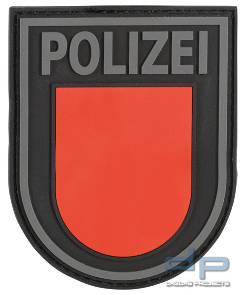 3D Ärmelabzeichen Polizei Niedersachsen (Blackops-Rot)