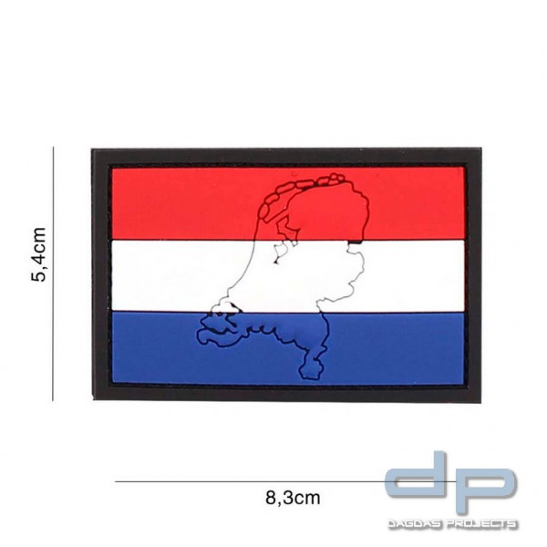 Emblem 3D PVC Niederlande mit Kontur