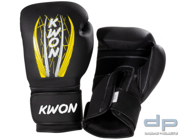 Kwon Boxhandschuhe Kick Thai in Schwarz und Weiß