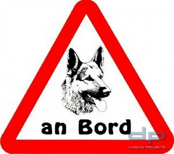 Aufkleber &quot;Hund an Bord&quot;