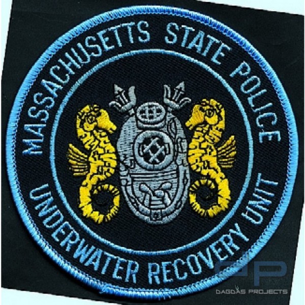 Stoffaufnäher - Massachusetts State Police - Underwater Recovery Unit