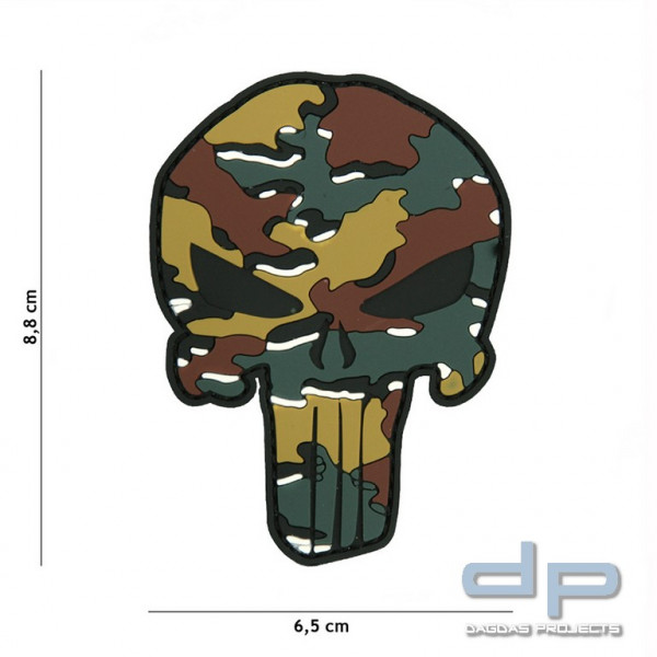Emblem 3D PVC Punisher Belgisch Camo
