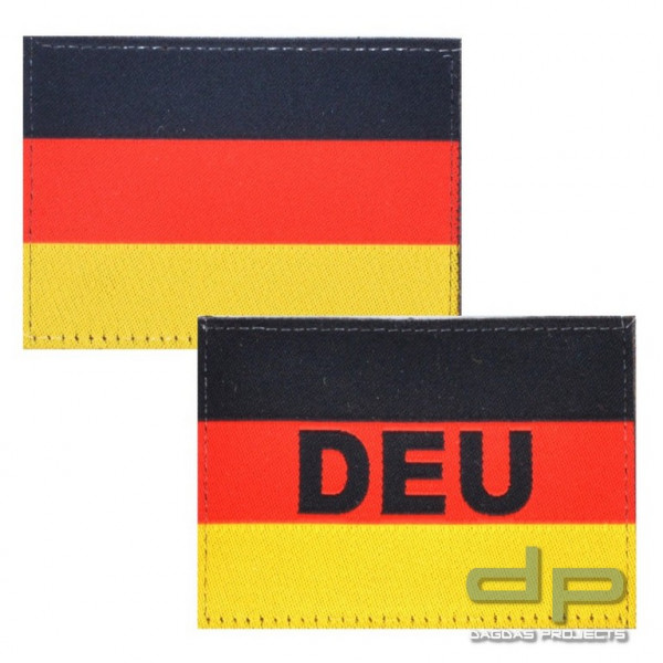 Klettabzeichen Deutschland Flagge - Textil (70 x 50 mm)