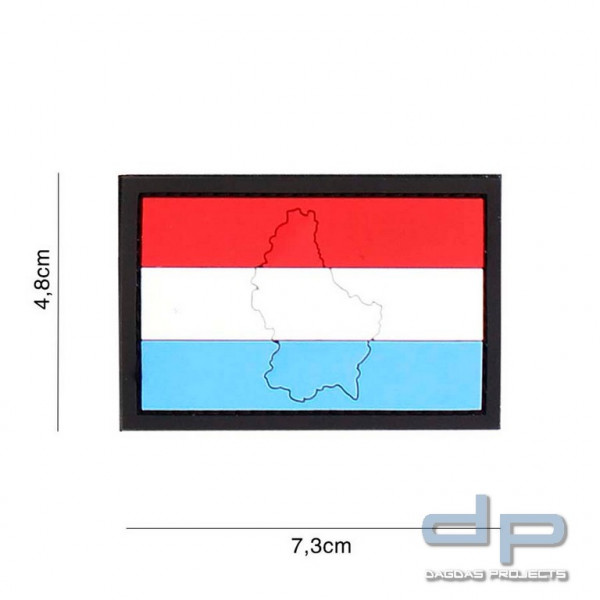 Emblem 3D PVC Luxemburg mit Kontur