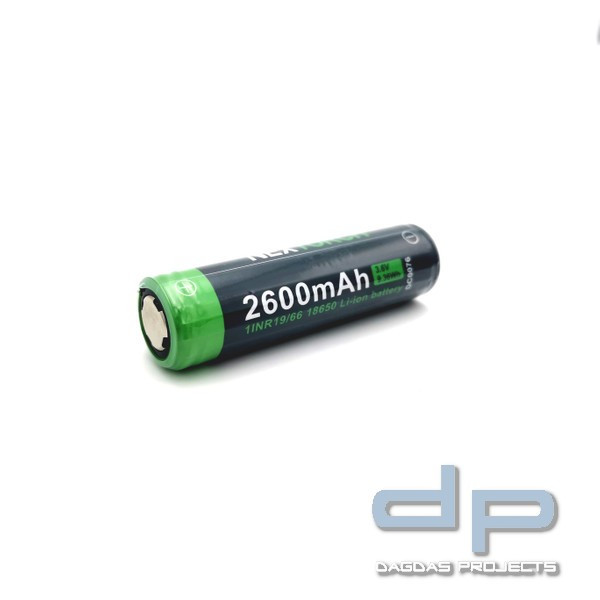 Ersatzakku Typ 18650 Lithium-Ion (Li-Ion) 3.6V 2.600mAh für TA4/TA40/18650 Modelle