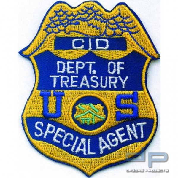 Stoffaufnäher - CID - U.S. Department of Treasury - Special Agent