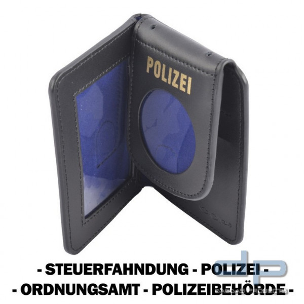 COP® Dienstausweismäppchen BEHÖRDE, rund, Scheckkartenformat, Leder versch. Ausführungen