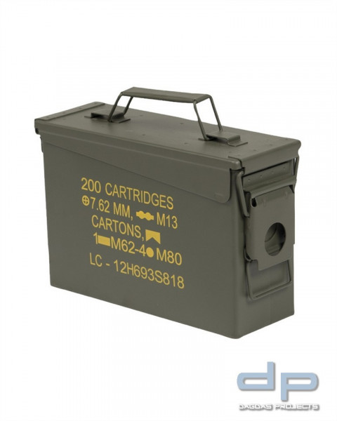 US AMMO BOX STEEL M19A1 CAL.30 OLIV VPE 2