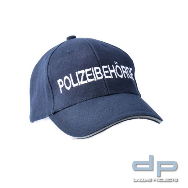 COP® Basecap mit Stick - POLIZEIBEHÖRDE vorne, Stickfarbe weiß, Einheitsgröße