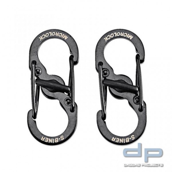 NiteIze Edelstahl-Doppelkarabiner S-Biner MicroLock (2er Pack)