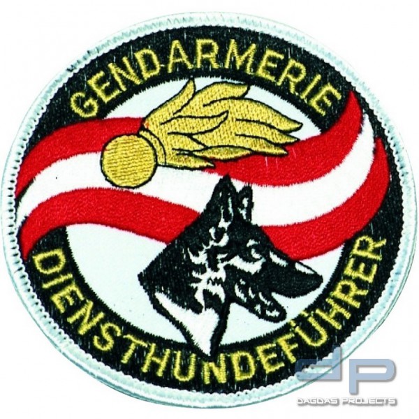 Stoffaufnäher - Gendarmerie-Diensthundeführer (Österreich / Austria)