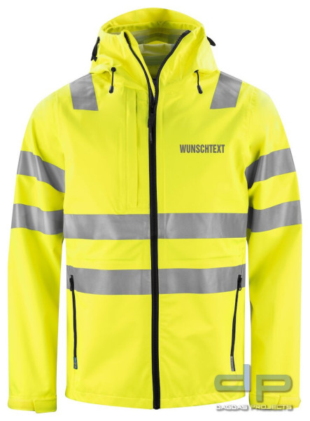 Projob 6450 REGENJACKE EN ISO 20471 KLASSE 3 in verschiedenen Farben mit Aufdruck nach Wunsch