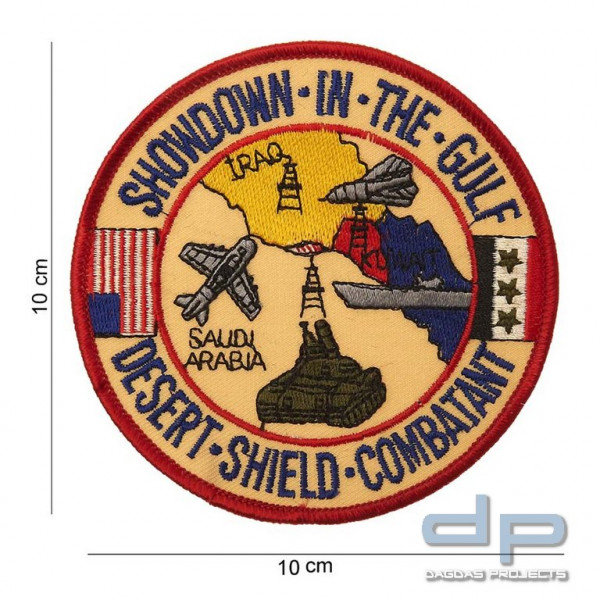 Emblem Stoff Desert-Shield-Combatant