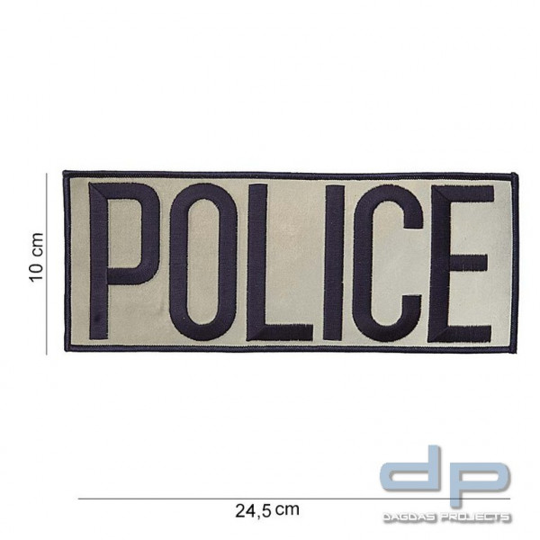 Emblem Stoff Police (Groß)