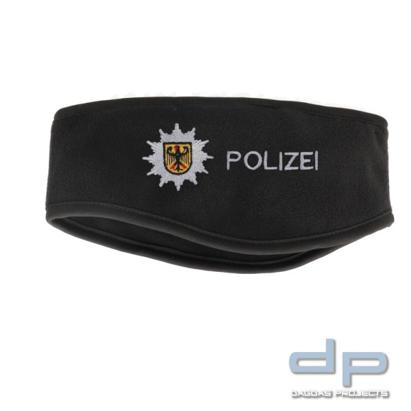 Stirnband Thinsulate™ mit Bestickung "Bundespolizei" schwarz