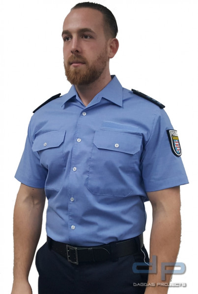 ETZEL Diensthemd Modell Polizei Hessen, kurzarm mit Ärmelflausch