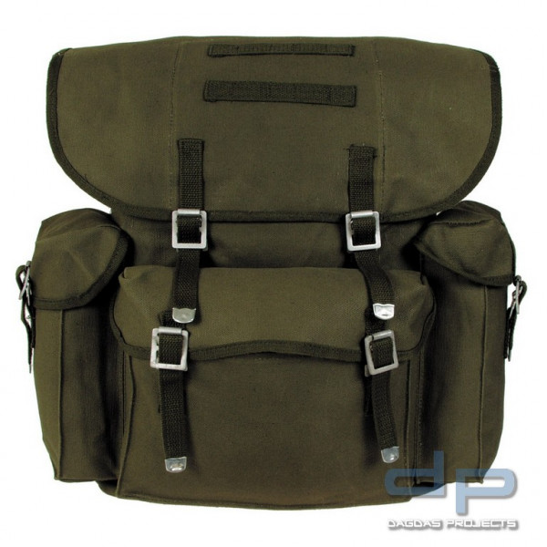BW Rucksack, Mod., oliv, mit Träger (wie BW Packtasche)