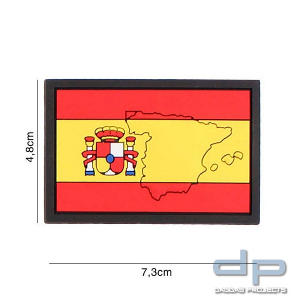 Emblem 3D PVC Spanien mit Kontur