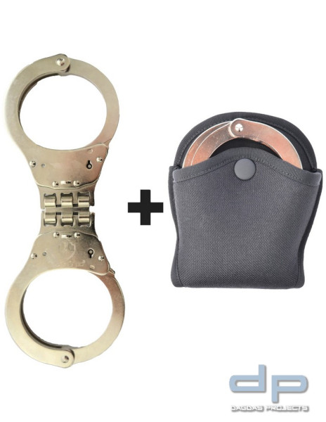 Combo COP® Stahlhandfessel 0108 + COP® 9131N Molle-/Gürtelholster